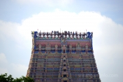 kumbabishekam Srirangam abishekam at rajagopuram